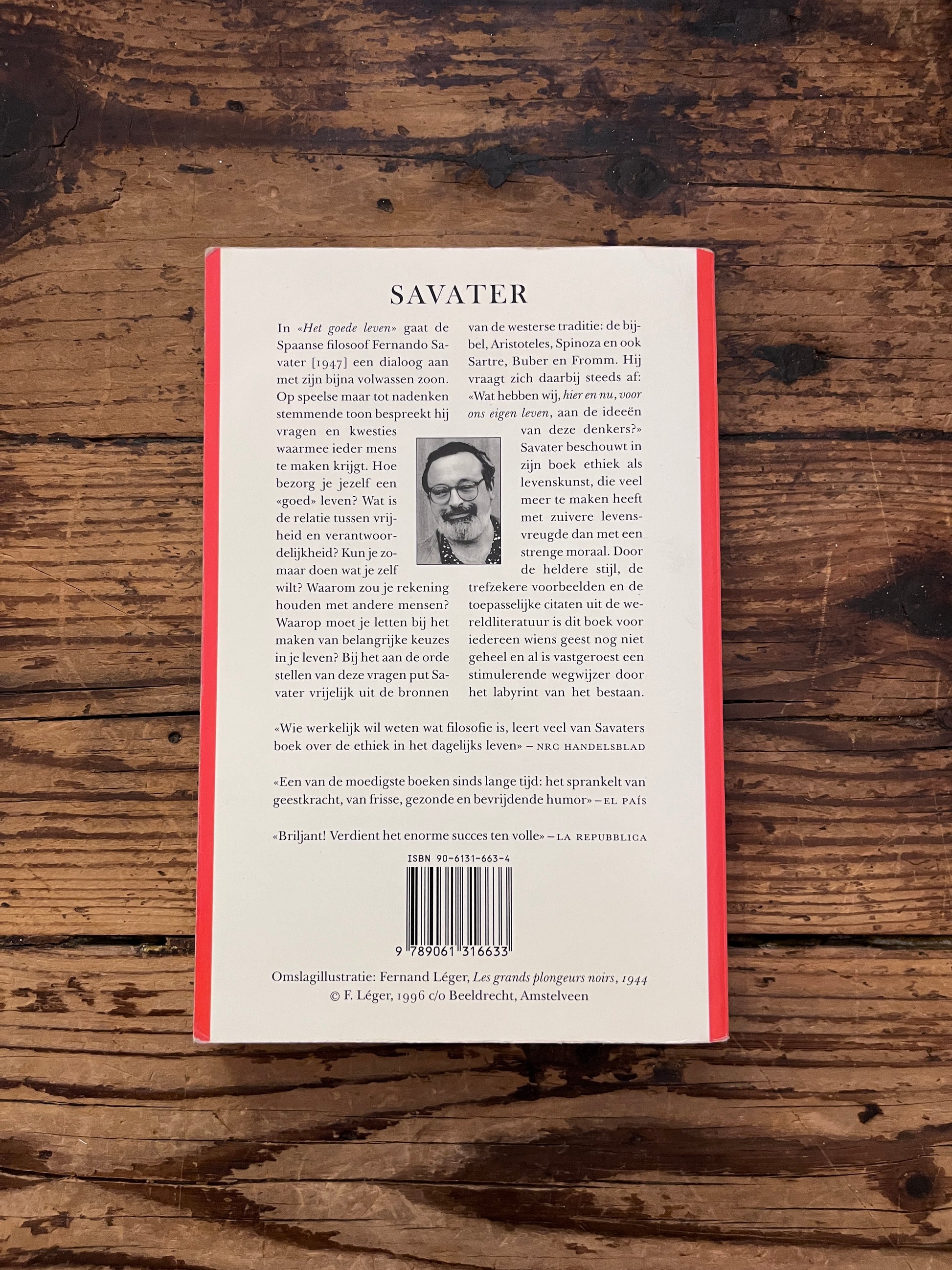 foto van de omslag van het boek "Het goede leven" door Fernando Savater