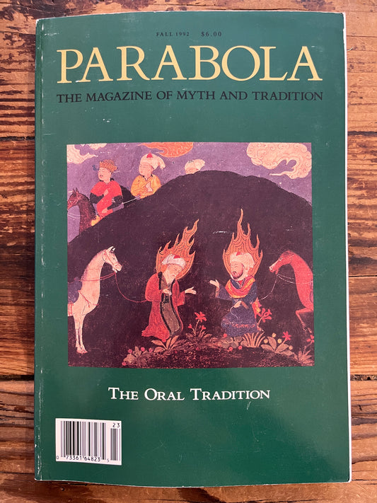 Parabola, The oral tradition, Volume XVII, Number 3