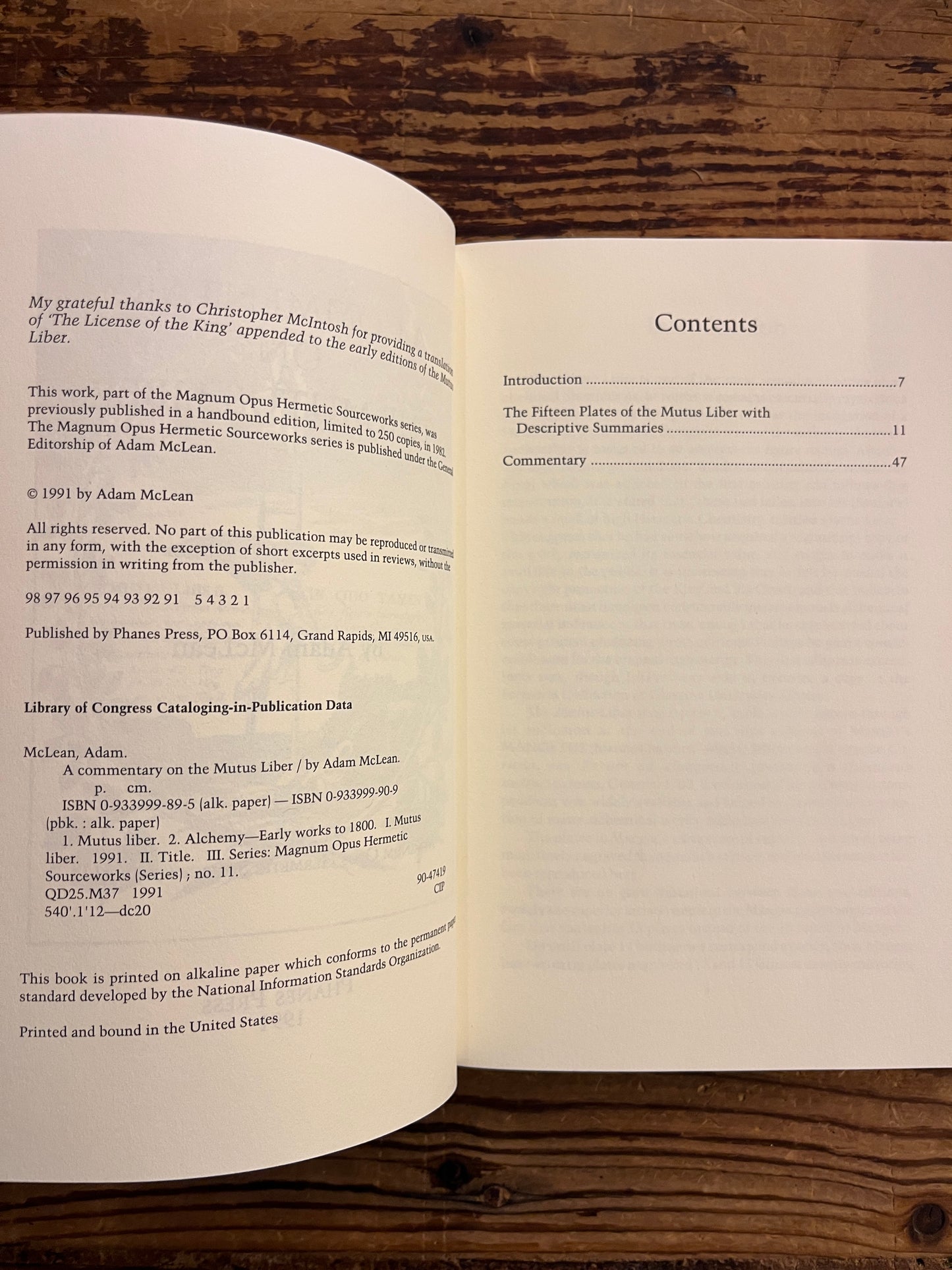 A commentary on the Mutus Liber, Adam McLean