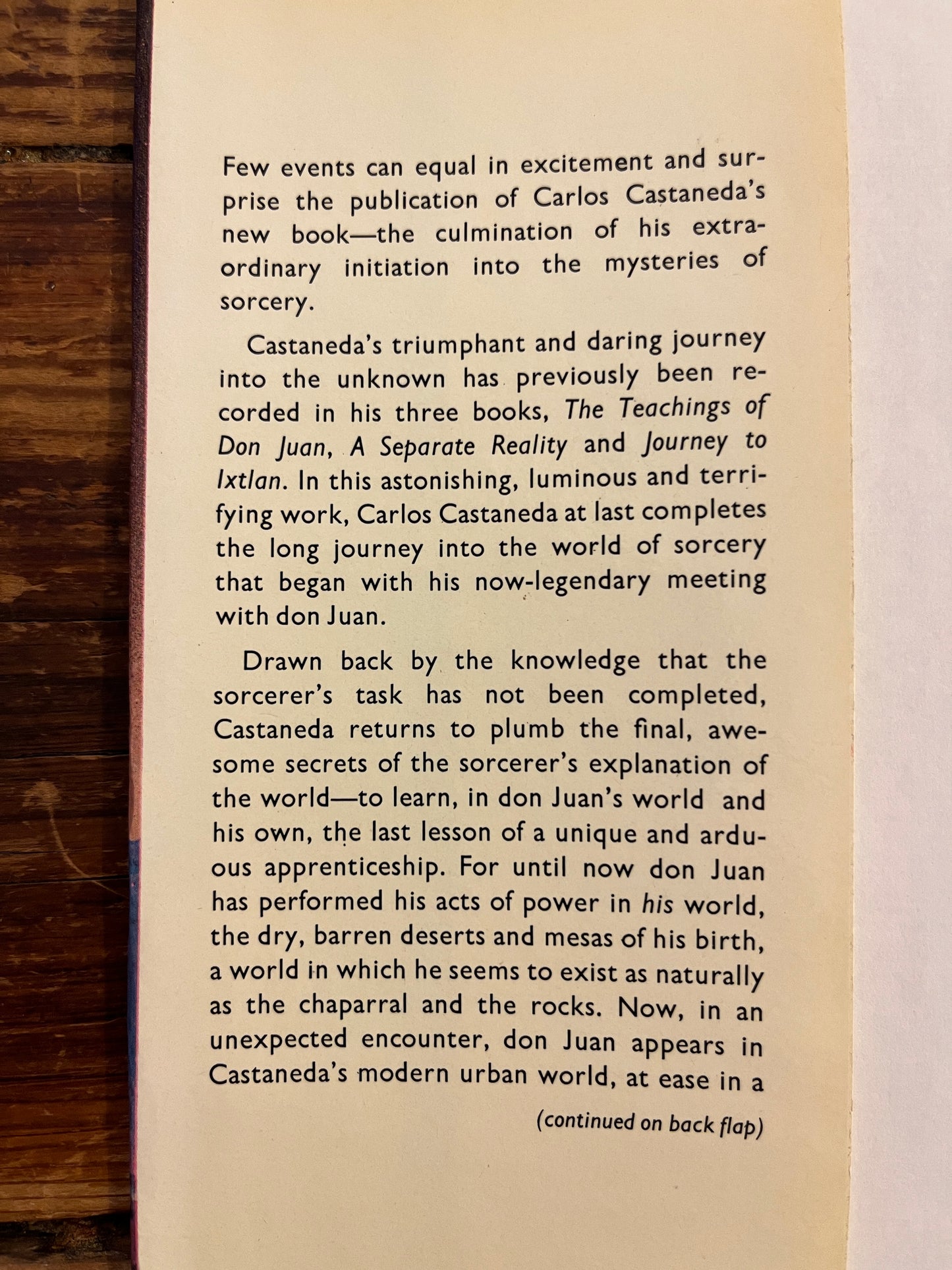 Tales of power, Carlos Castaneda