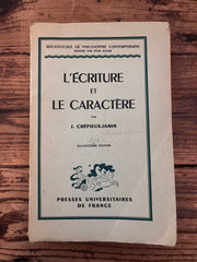 L'Ecriture et le Caractère par J. Crépieux-Jamin