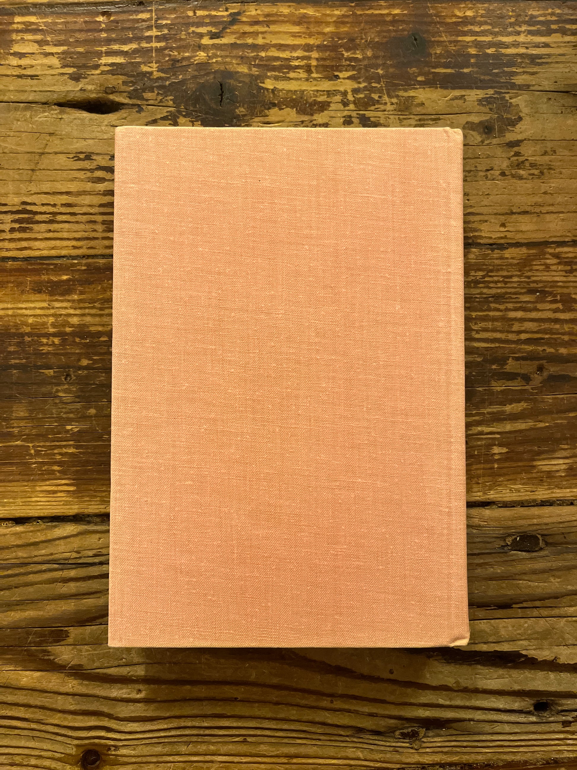 Pink book titled 'A History of Six Ideas' by Wladyslaw Tatarkiewicz on a wooden surface