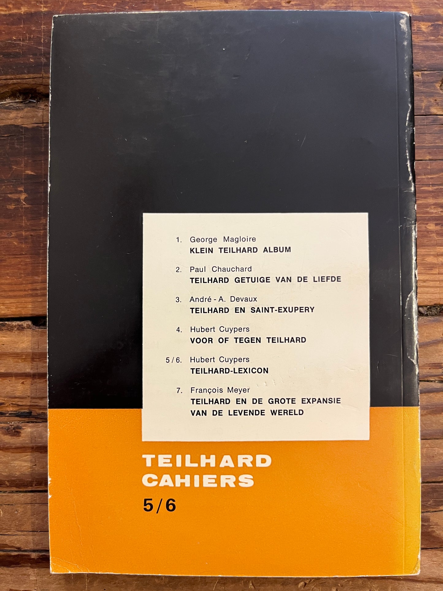 Teilhard Lexicon, Hubert Cuypers