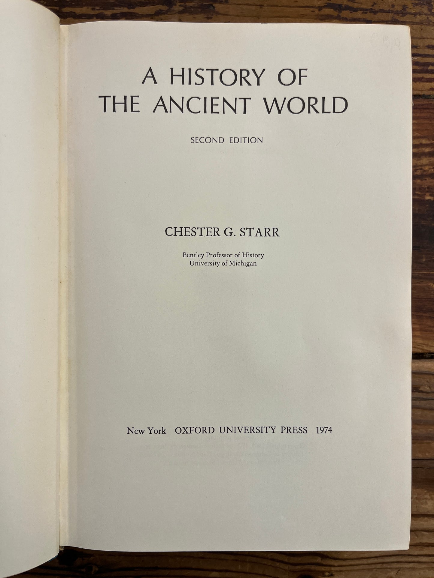 A history of the Ancient world, Chester G. Starr
