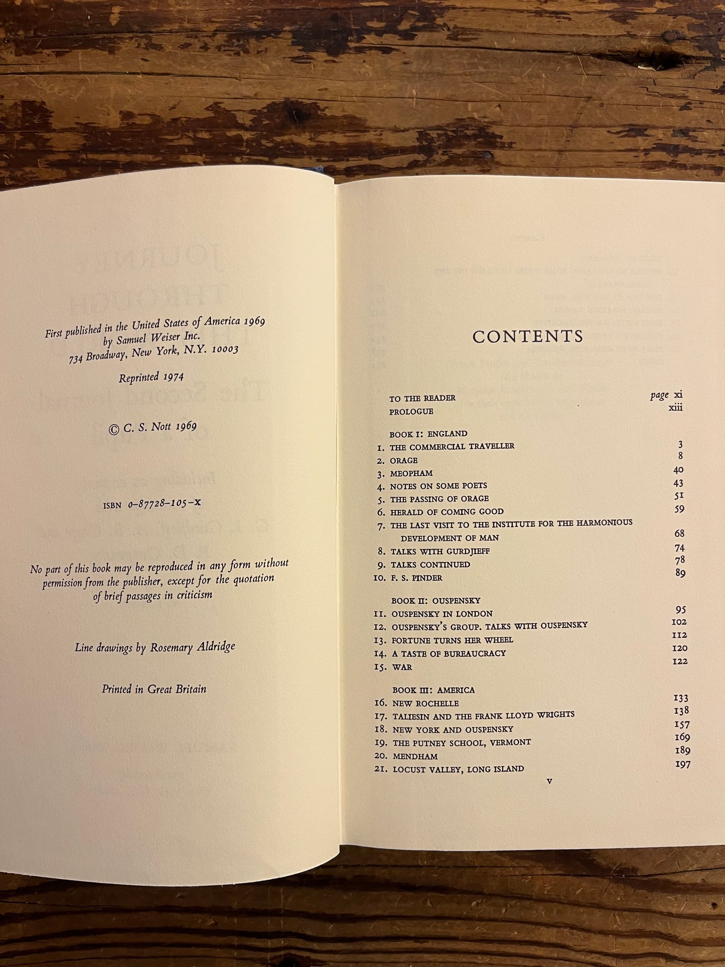 Journey through this world, meetings with Gurdjieff, Orage and Ouspensky, C.S. Nott