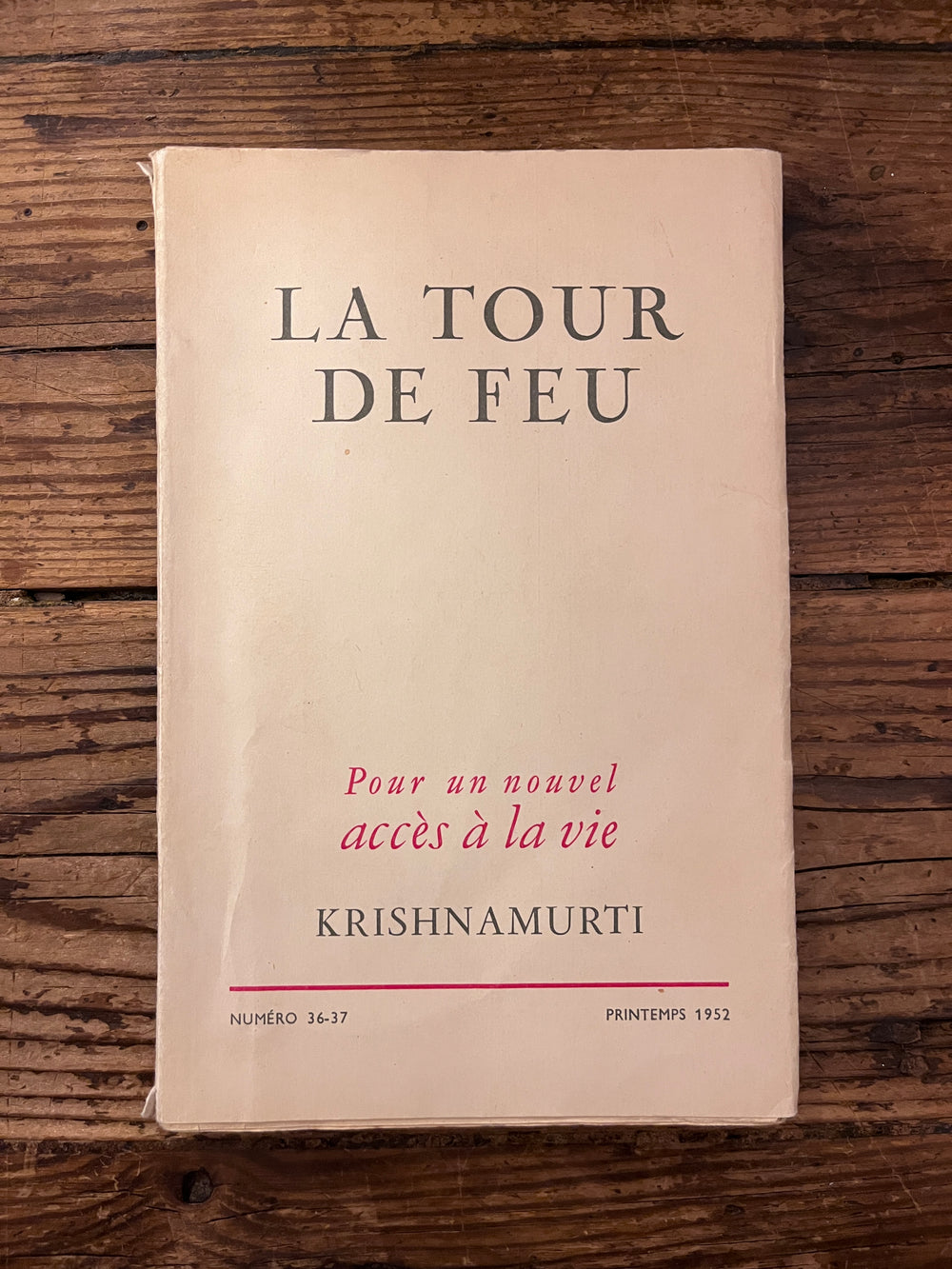 Pour Un Nouvel Accès À La Vie par Krishnamurti