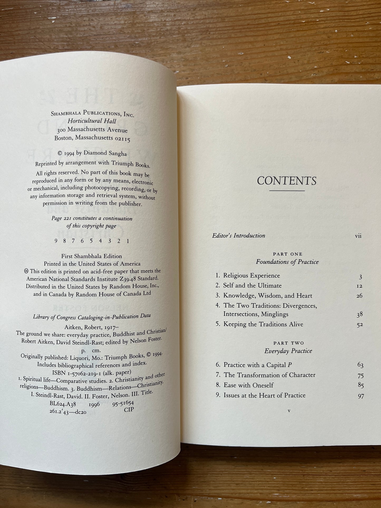 The ground we share, Robert Aitken & David Steindl-Rast