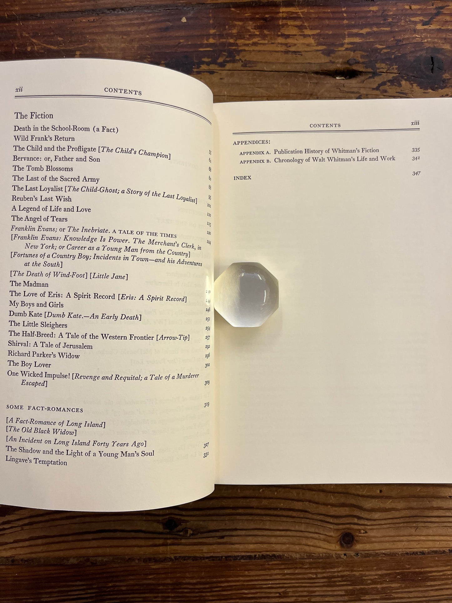 The Early poems and the fiction, the collected writings of Walt Whitman, Thomas L. Brasher