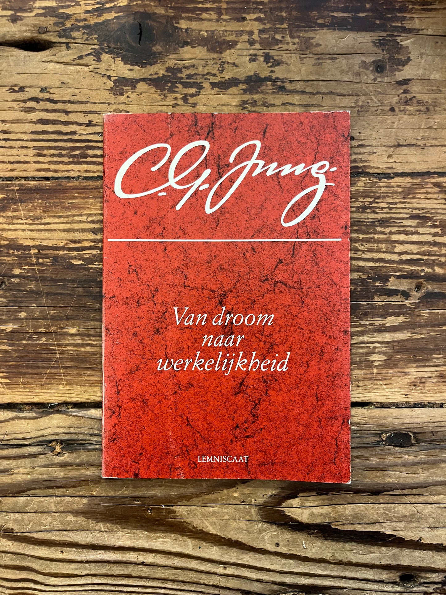 Voorkant van booklet 'van droom naar werkelijkheid' door C.G. Jung 