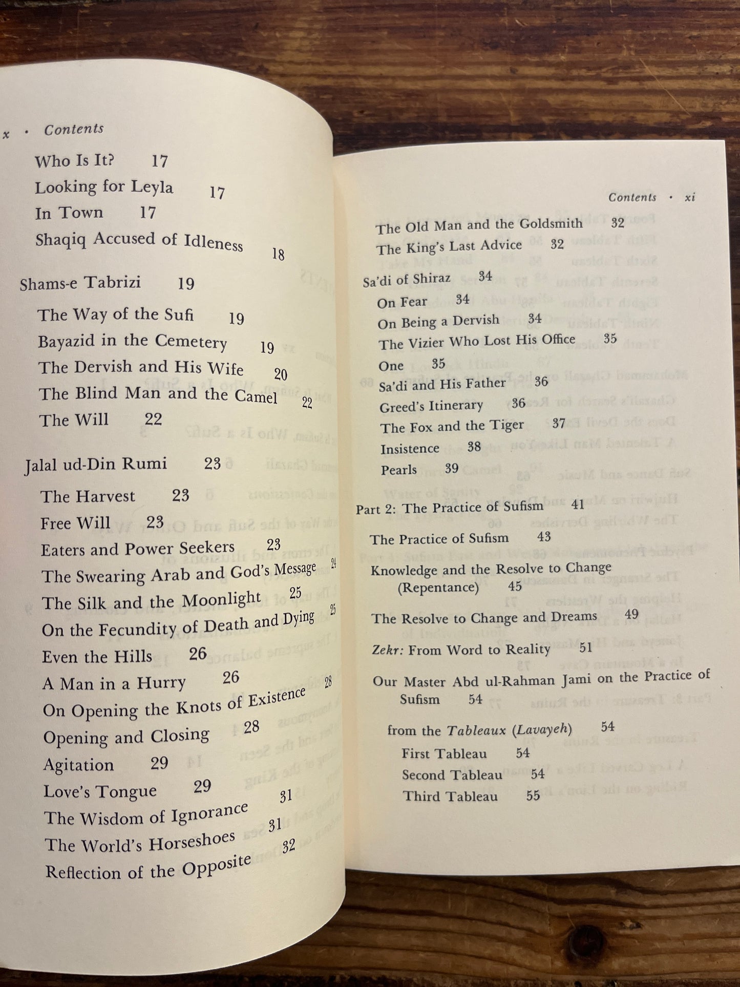 Teachings of the Sufis, the tale of the reed pipe, Massud Farzan