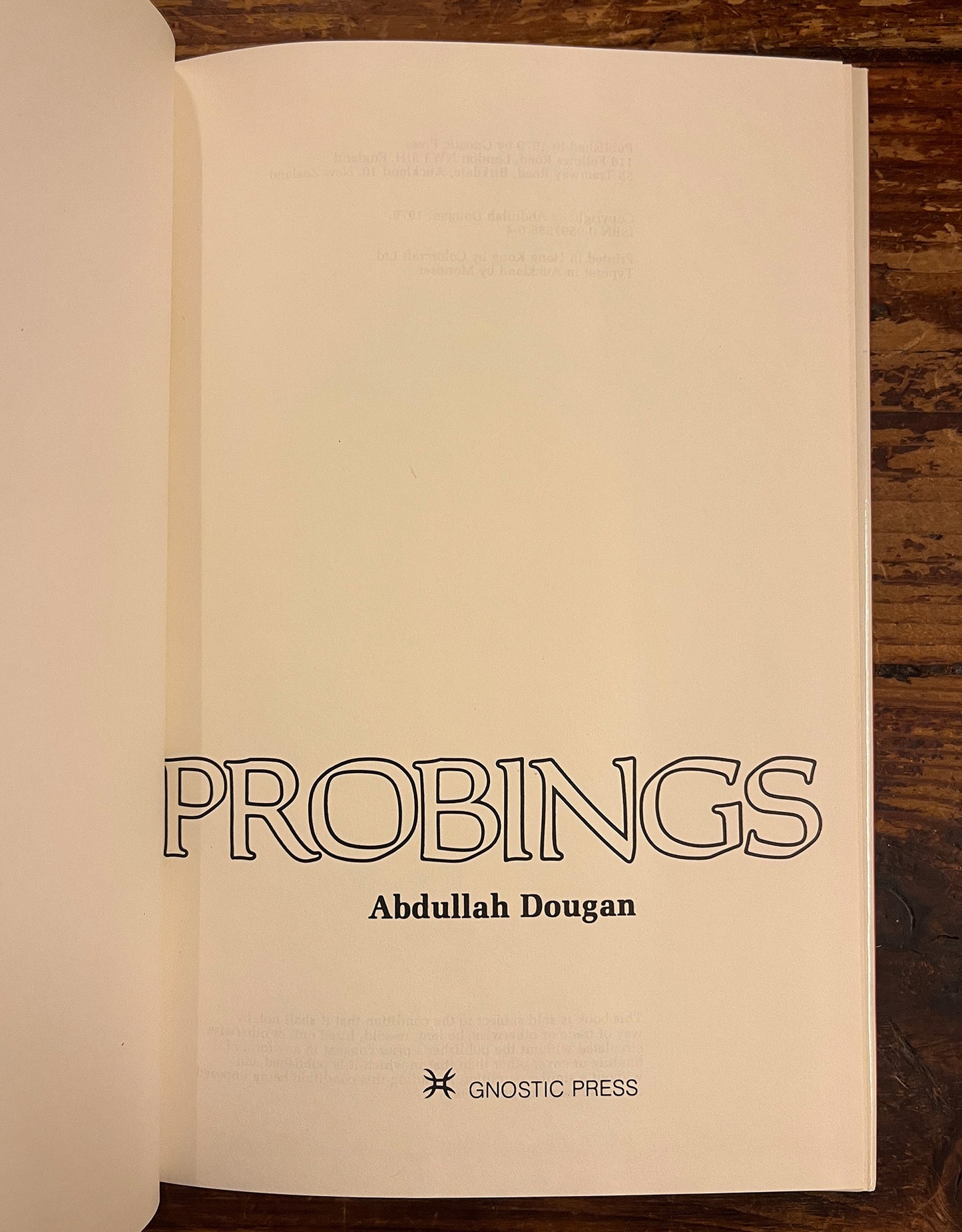 Probings, Abdullah Dougan