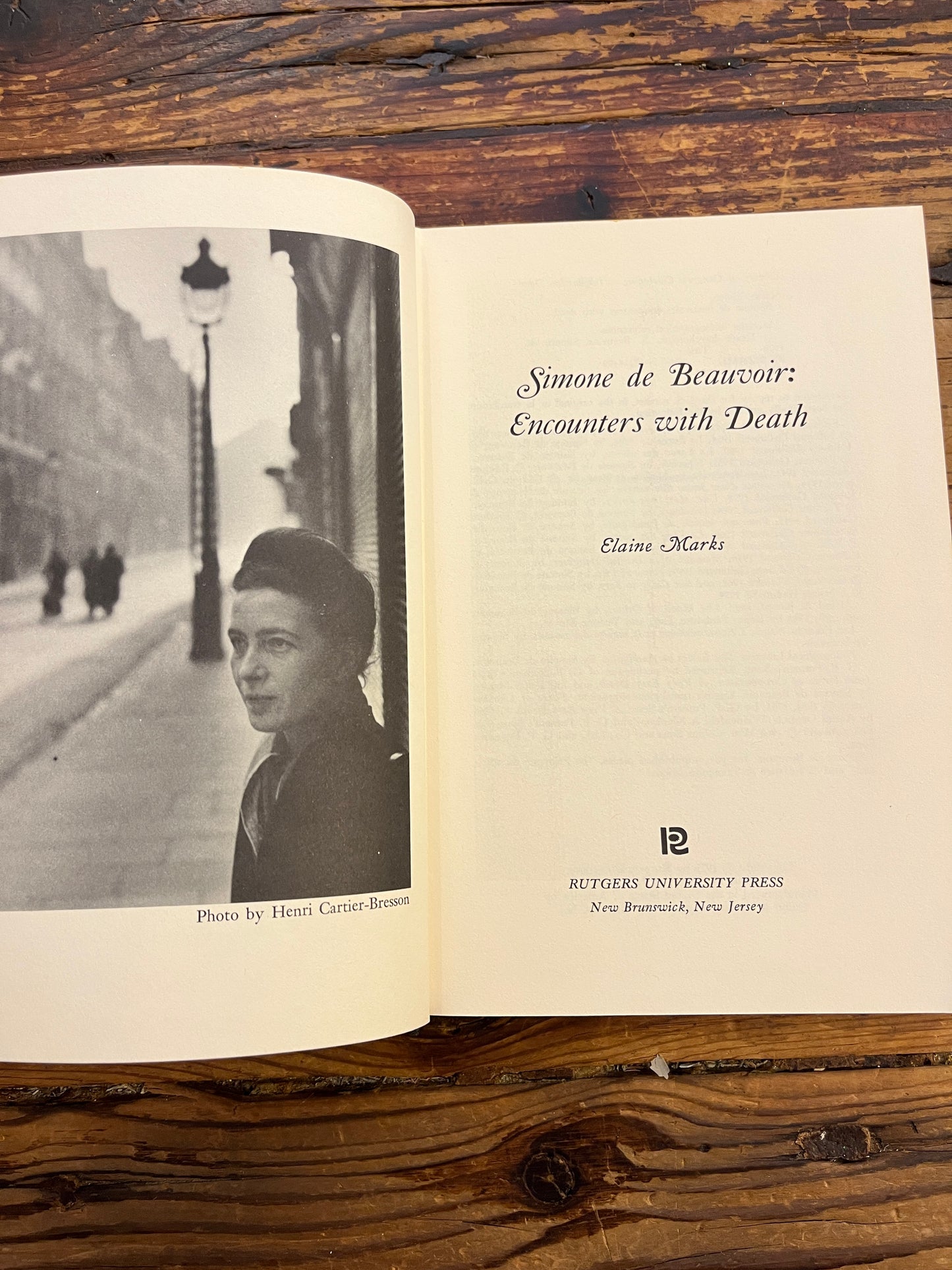 Encounters with Death, Simone de Beauvoir, Elaine Marks