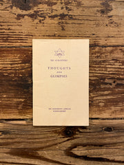 Thoughts and Glimpses by Sri Aurobindo