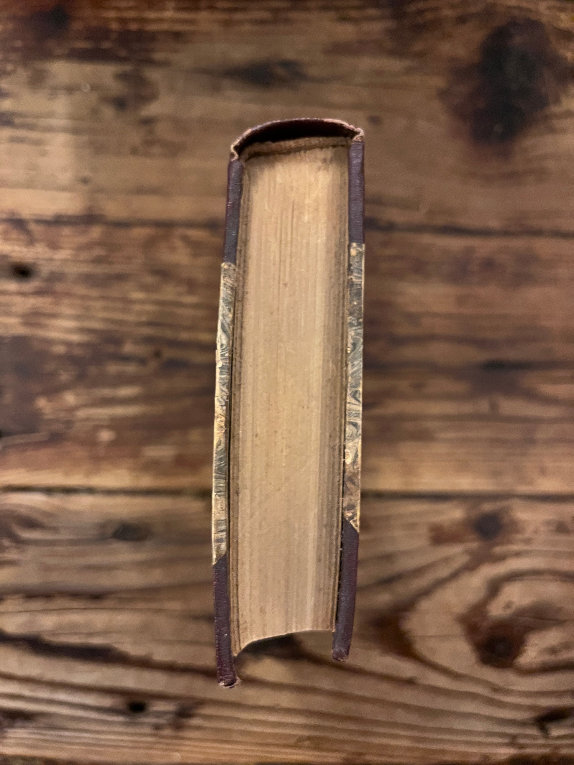 photo of the top pages of the book "l'hypnotisme" sur fond de bois