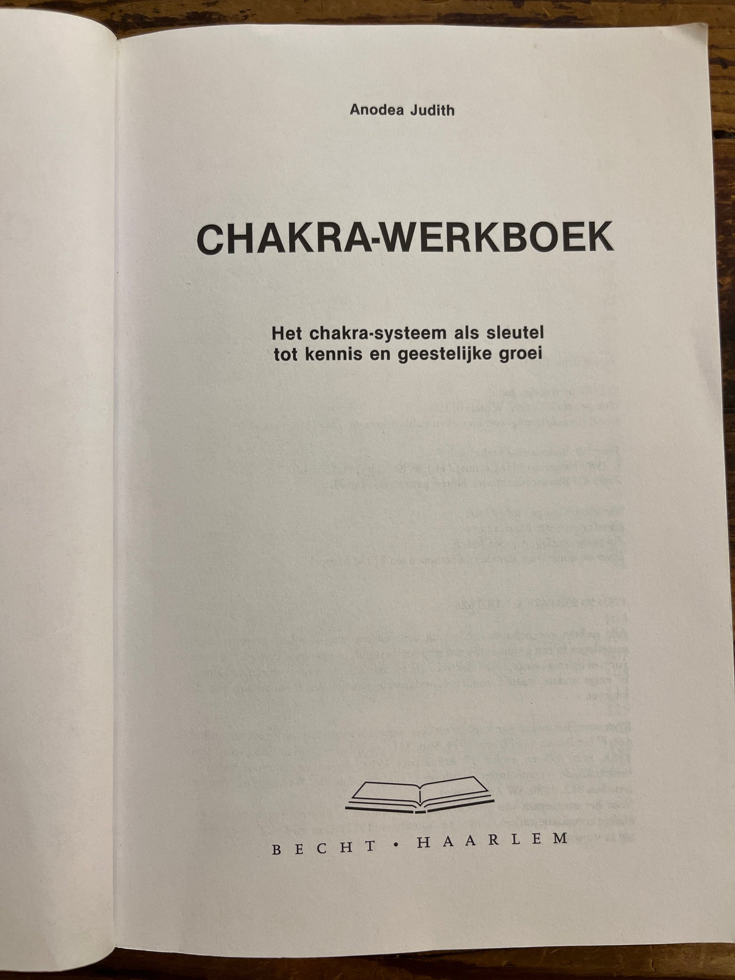 Chakra werkboek, Anodea Judith