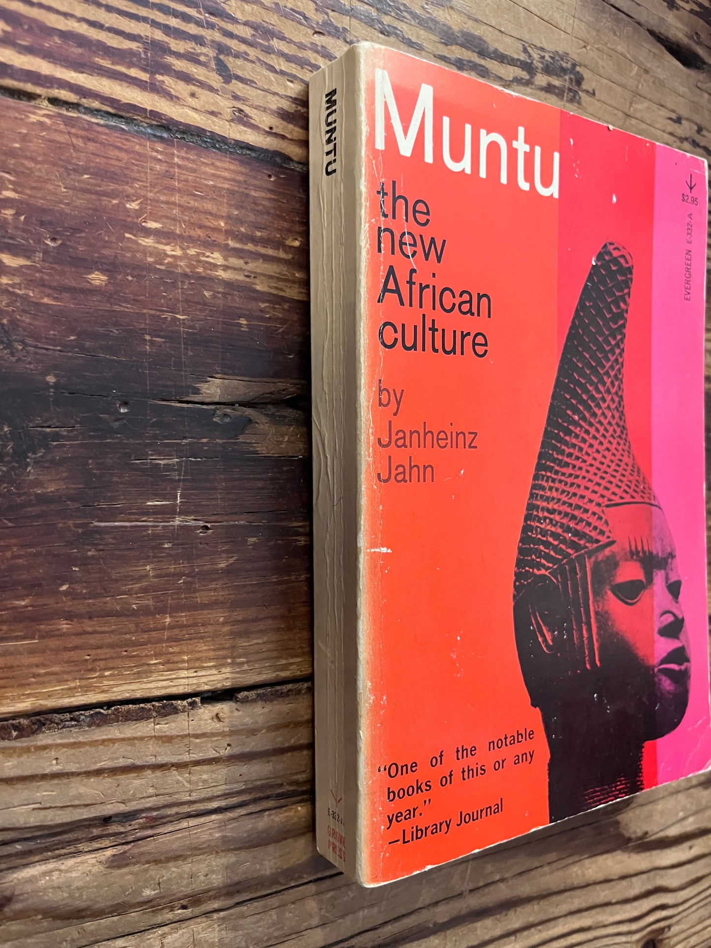 Spine and cover of 'Muntu The New African Culture' by Janheinz ahn
