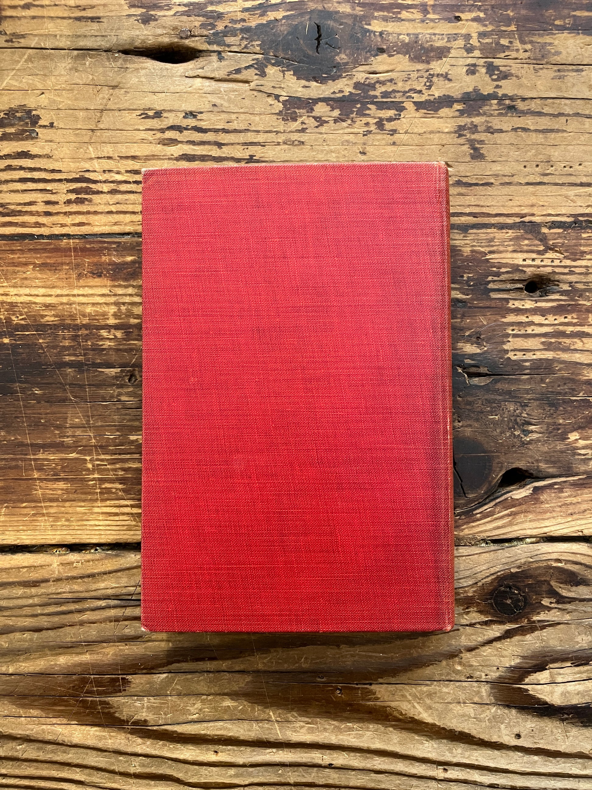 Back cover of book titled 'the missing Goddess and other legends' by Minnie Theobald on a wooden surface