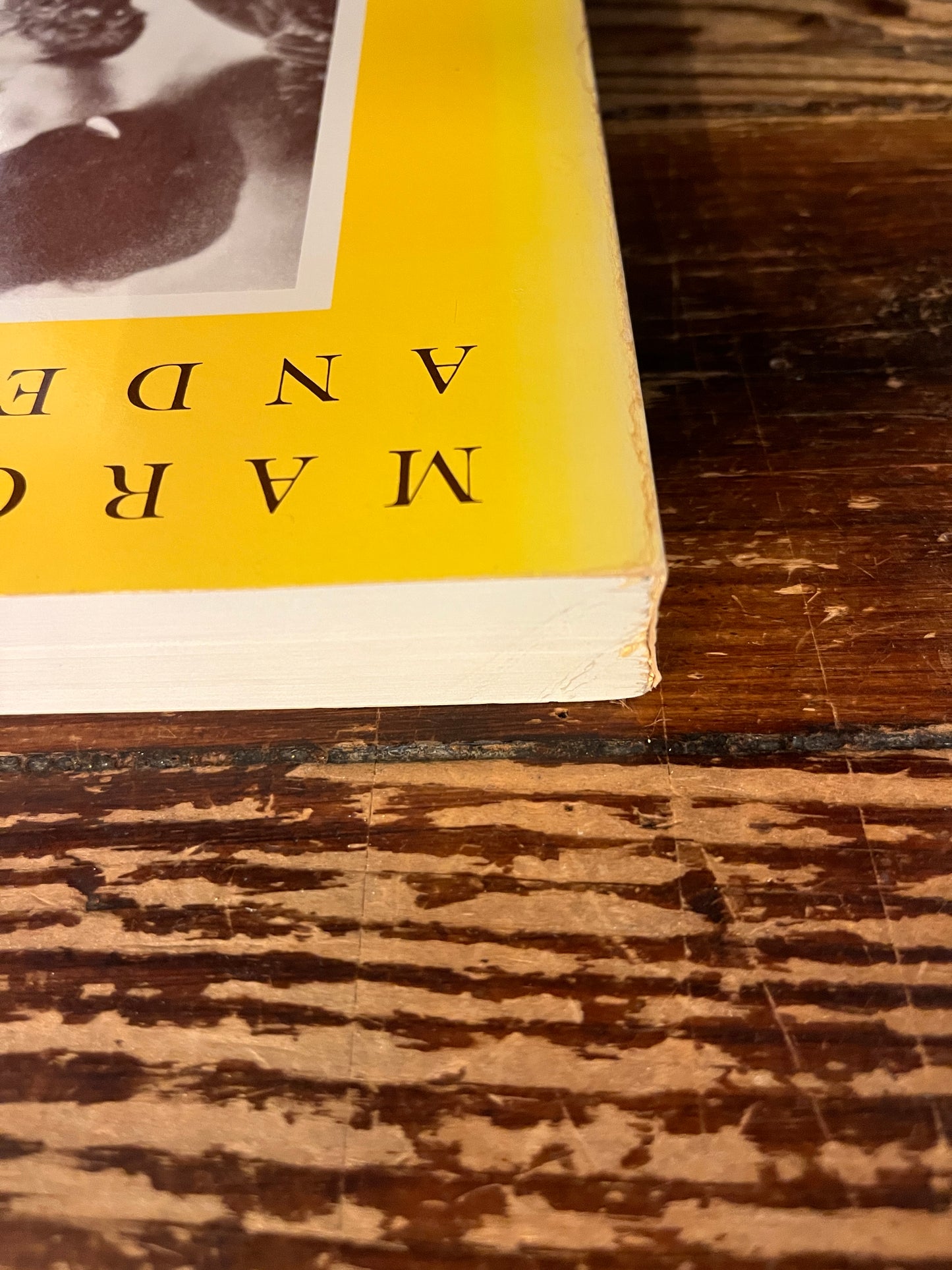 Book with the title 'My Thirty Years' War' by Margaret Anderson on a wooden surface