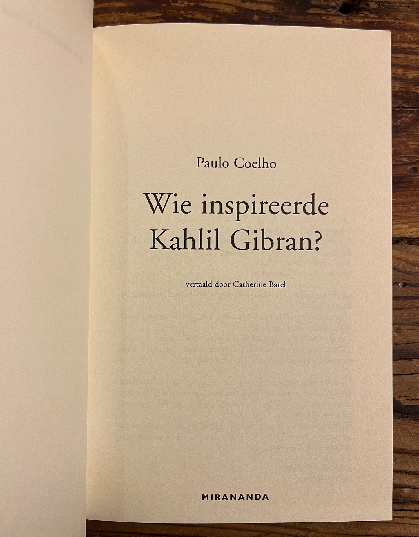 Wie inspireerde Kahlil Gibran? Paulo Coelho
