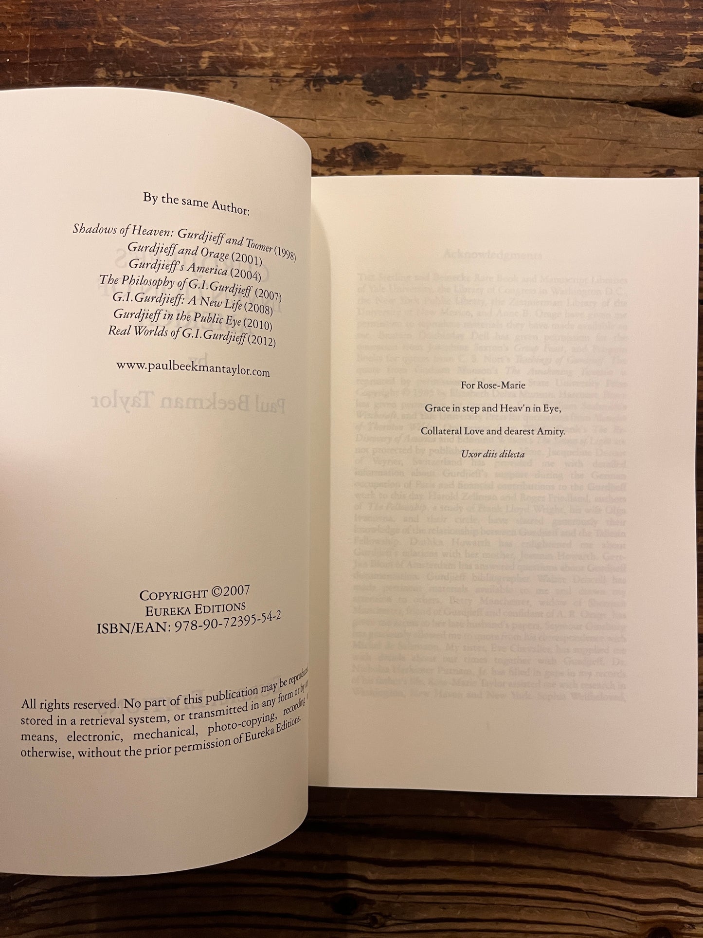 Gurdjieff's Invention of America by Paul Beekman Taylor