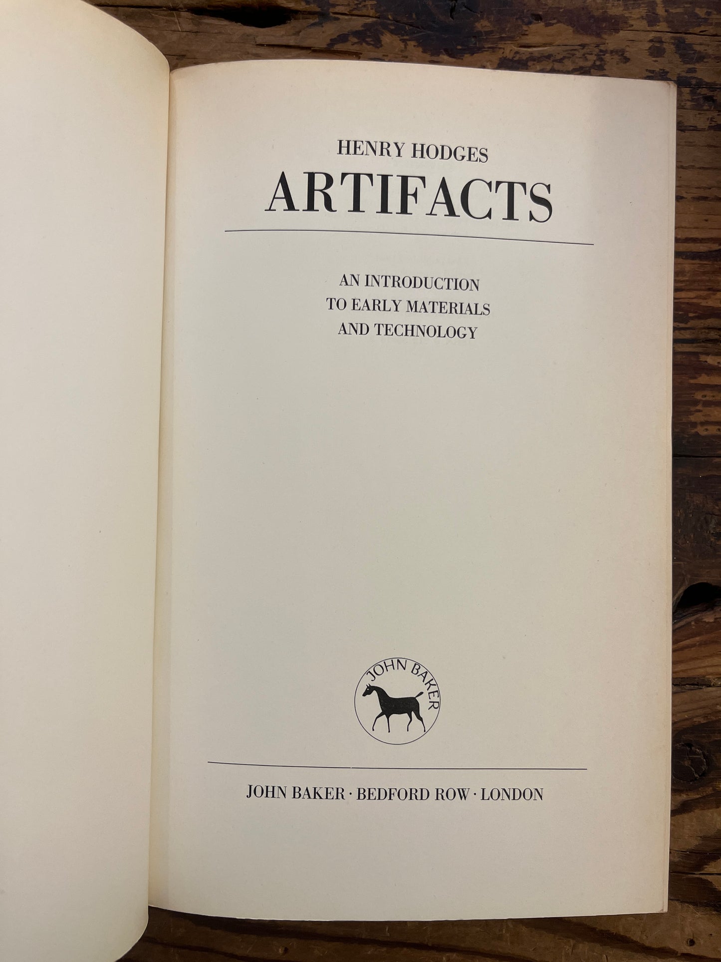 Artifacts, Henry Hodges