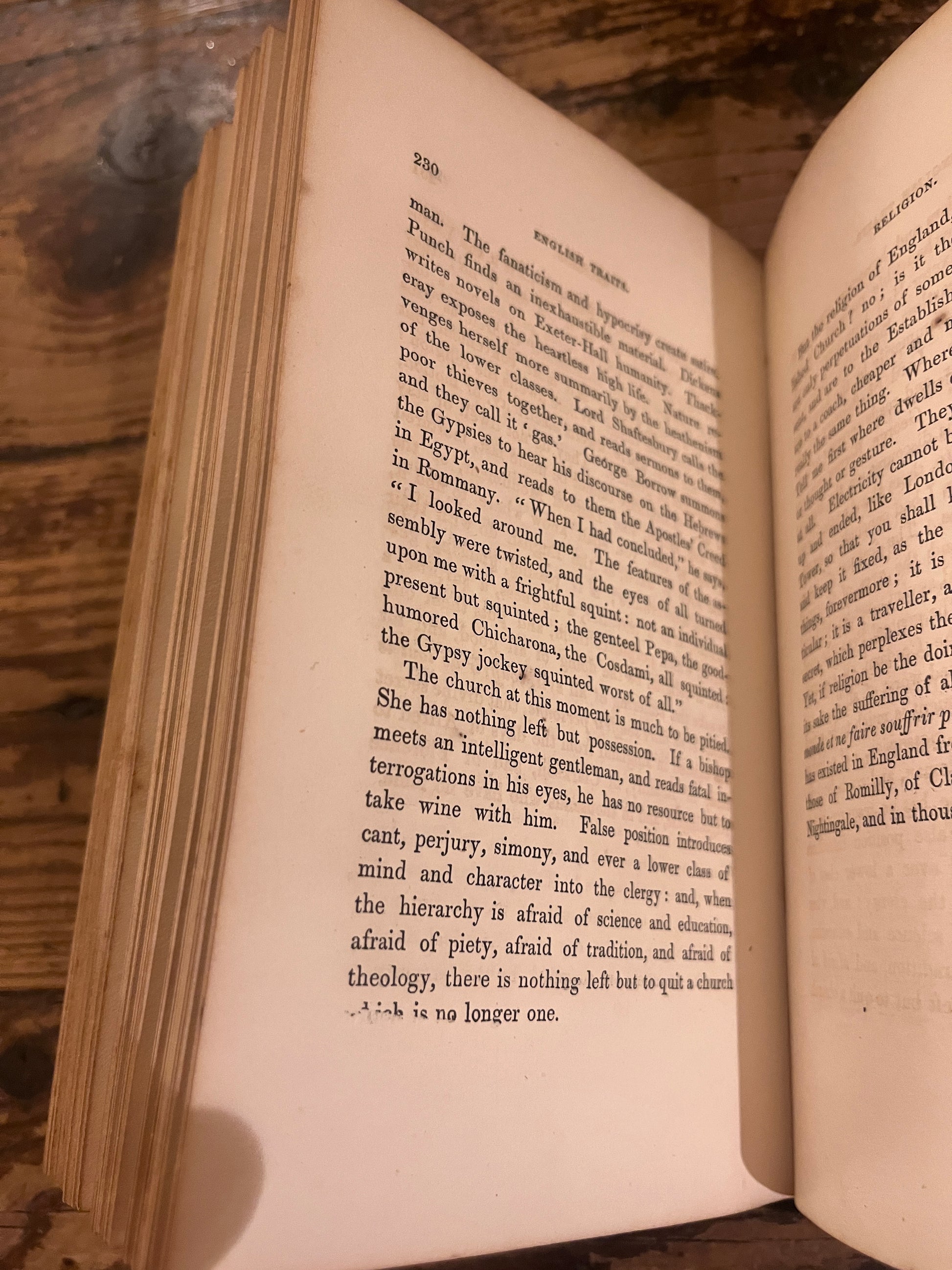 photo of the characteristic default of the first edition on page 230 