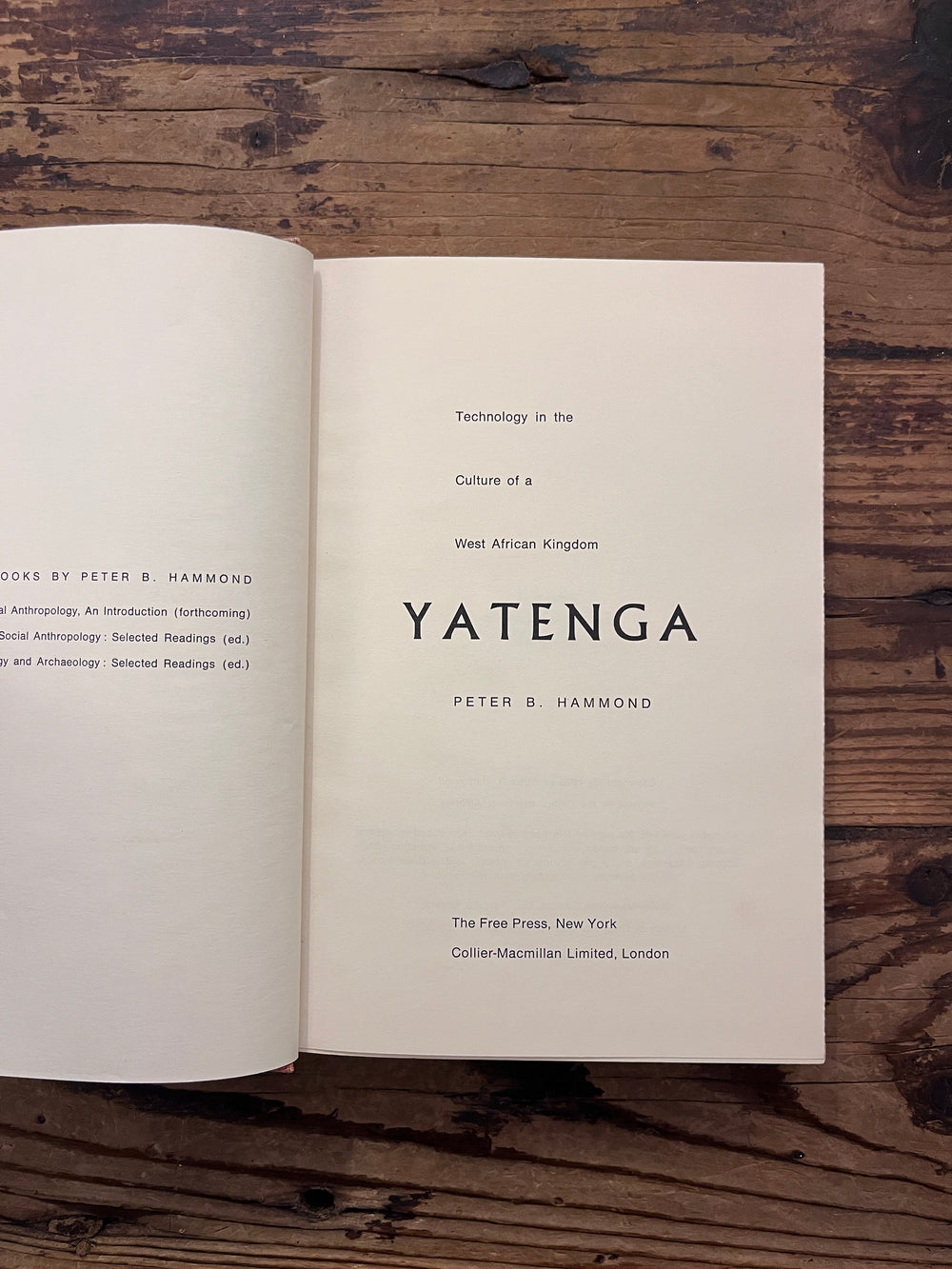 Yatenga by Peter B. Hammond