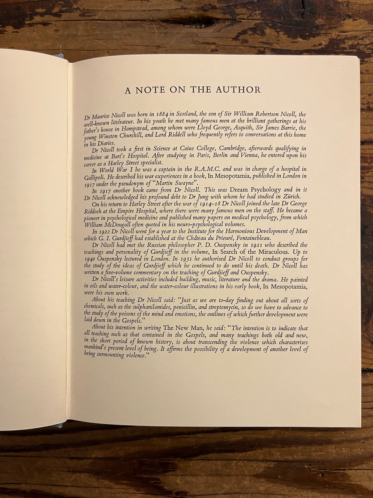 The New Man, Maurice Nicoll, First Edition, 5th impression
