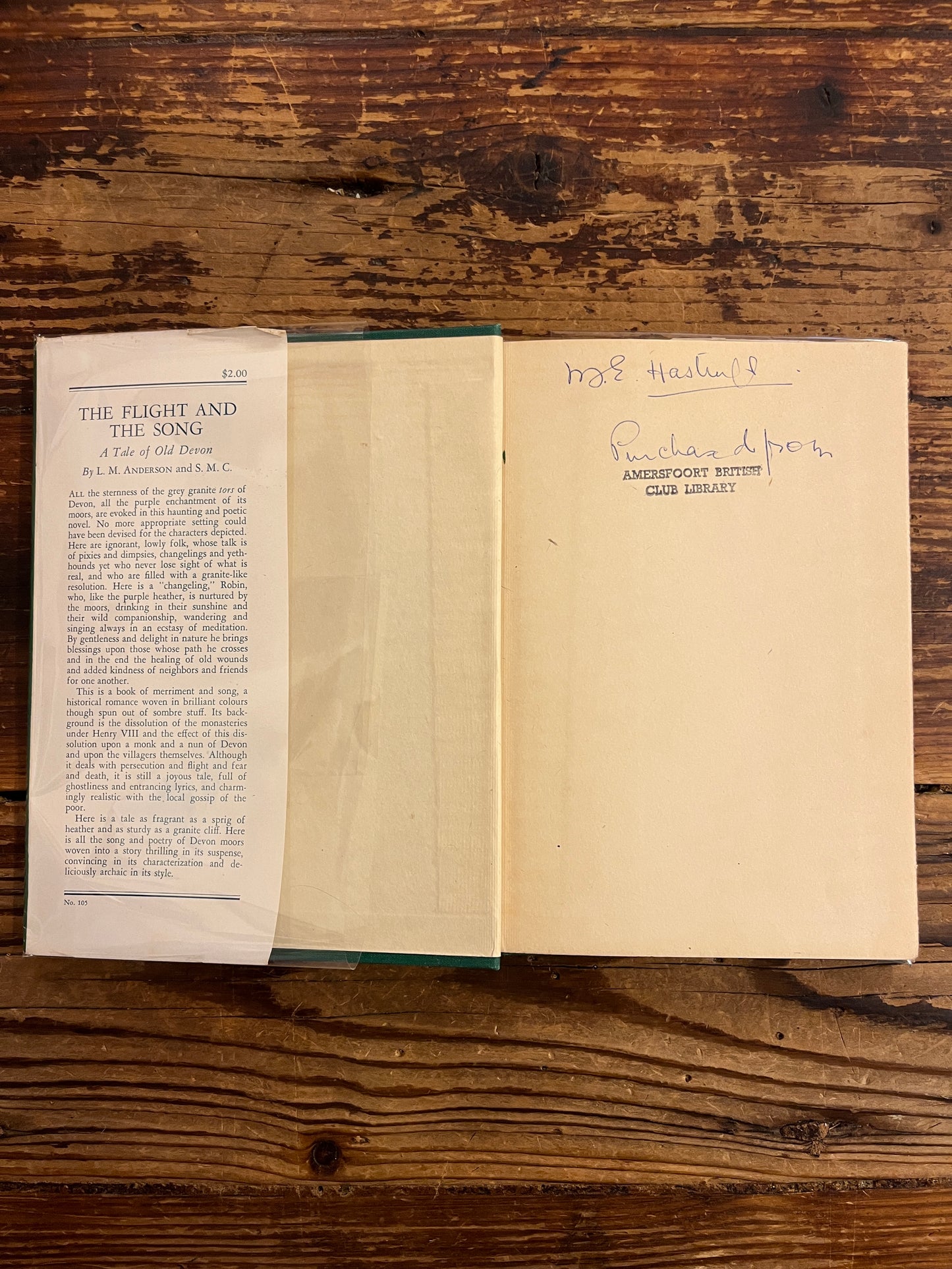 The flight and the song, L.M. Anderson and S.M.C.