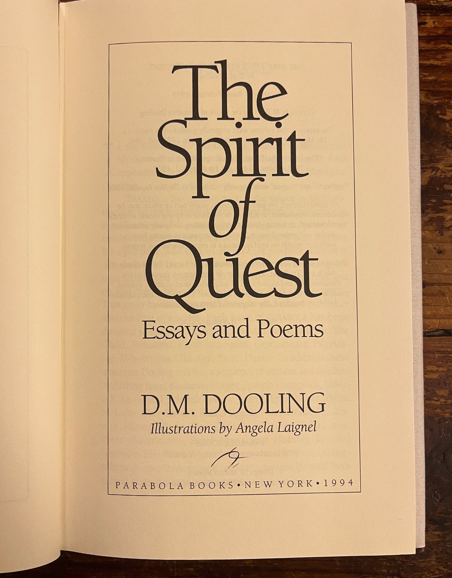 The Spirit of Quest, D.M. Dooling