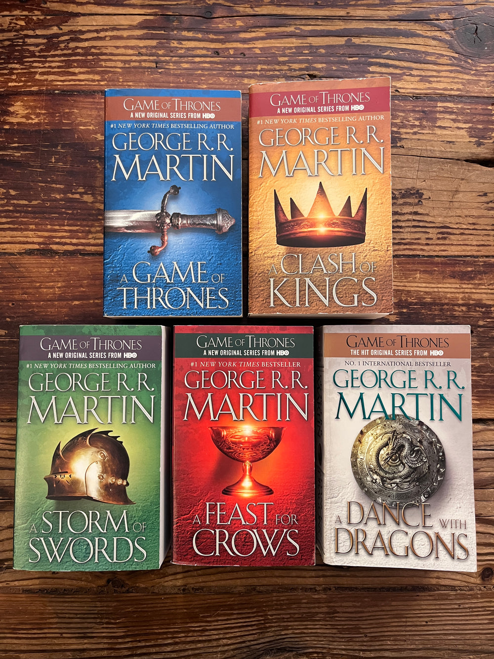 A Song of Ice and Fire by George R. R. Martin | Set of 5 books 'Game of thrones'