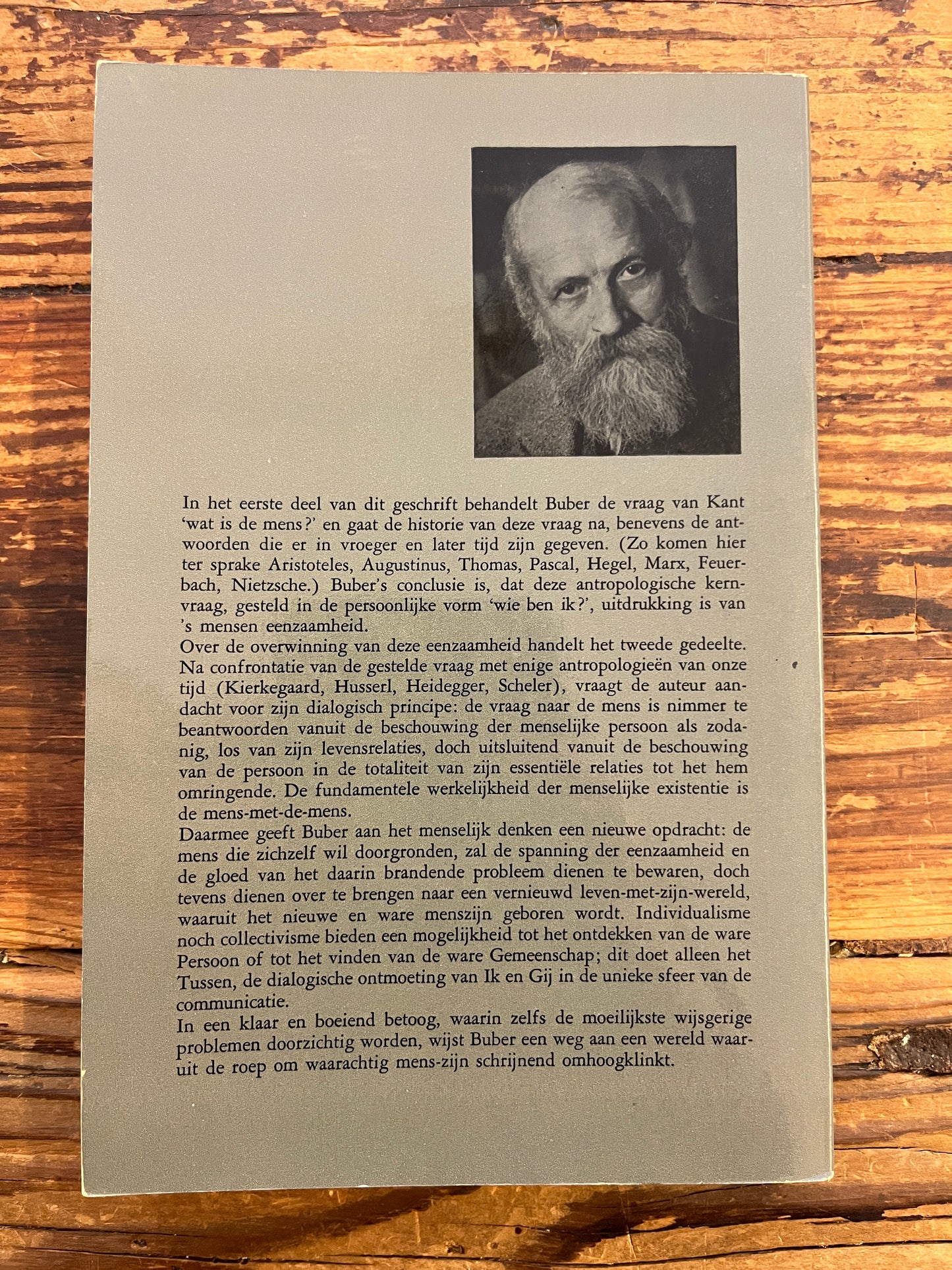 De vraag naar de mens, Martin Buber
