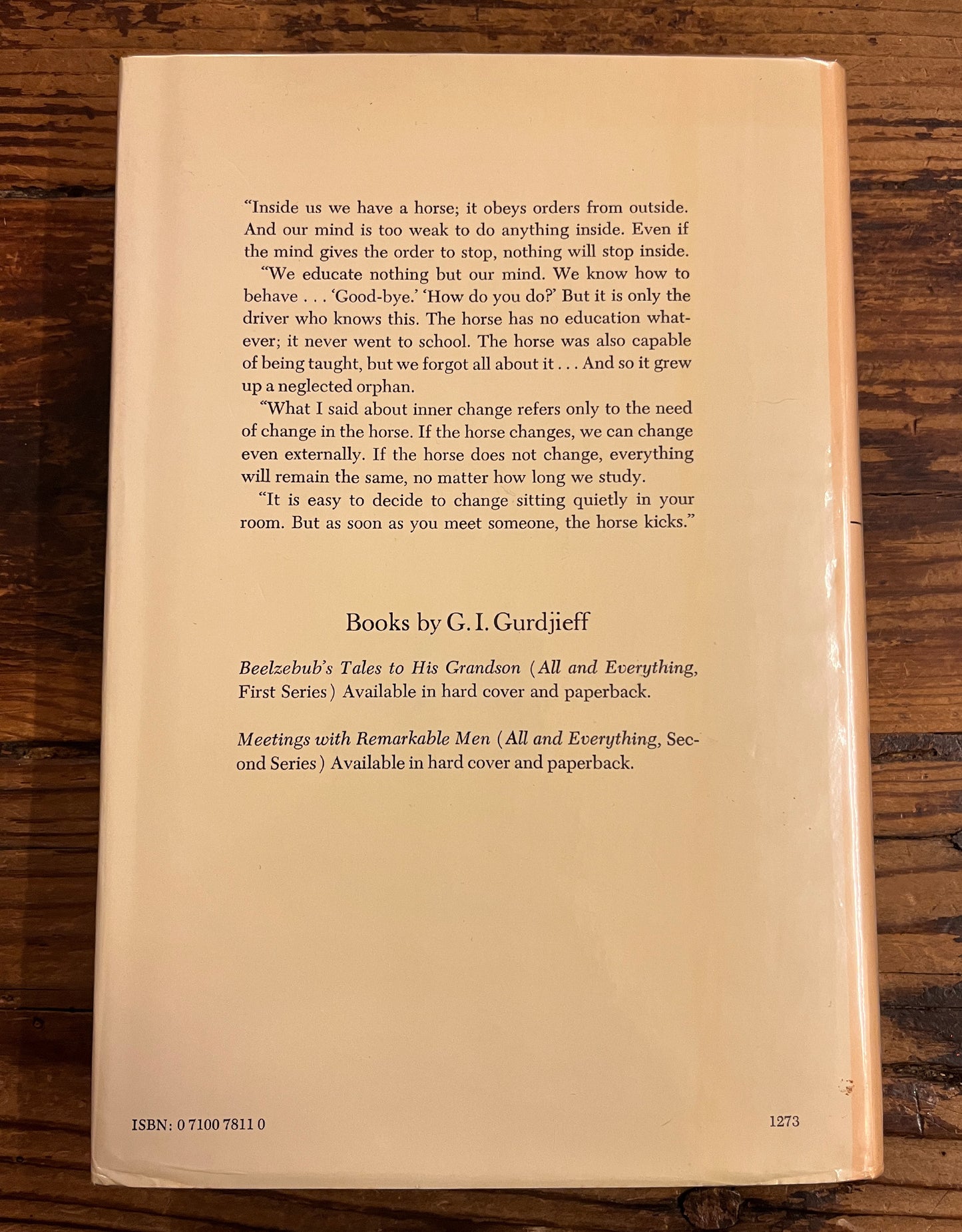 Views from the Real World, early talks of Gurdjieff as recollected by his Pupils