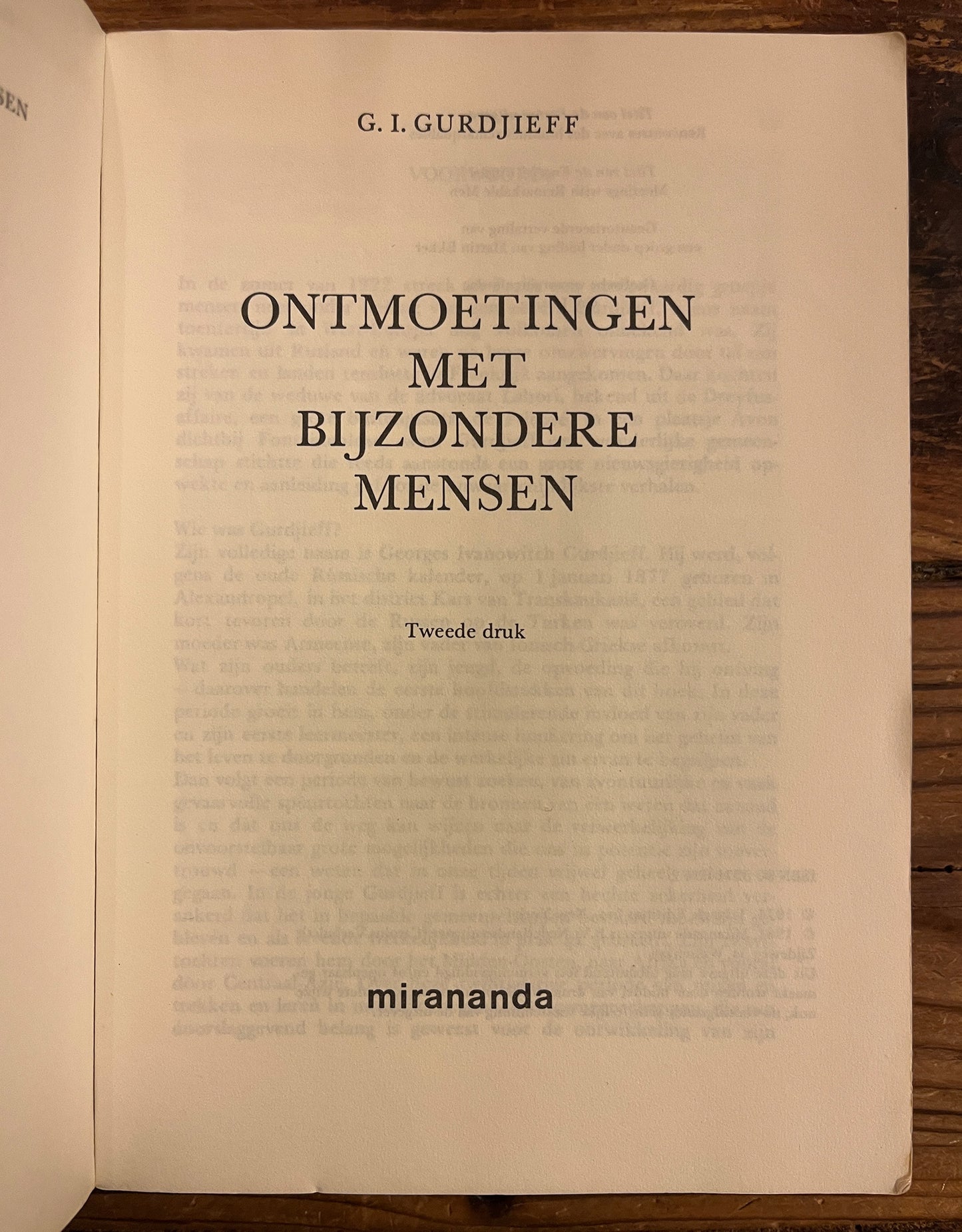 Ontmoetingen met bijzondere mensen, G.I. Gurdjieff