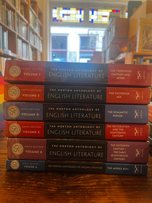 The Norton Anthology English Literature, Ninth Edition, Volume A,B,C,D,E,F