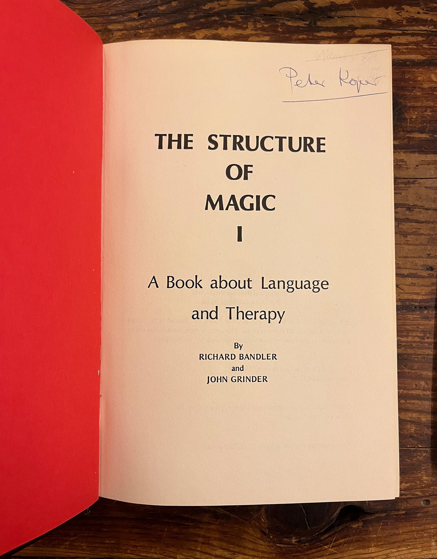 The structure of magic, Richard Bandler & John Grinder SET of Two Volumes