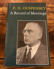 A record of meetings, PD Ouspensky