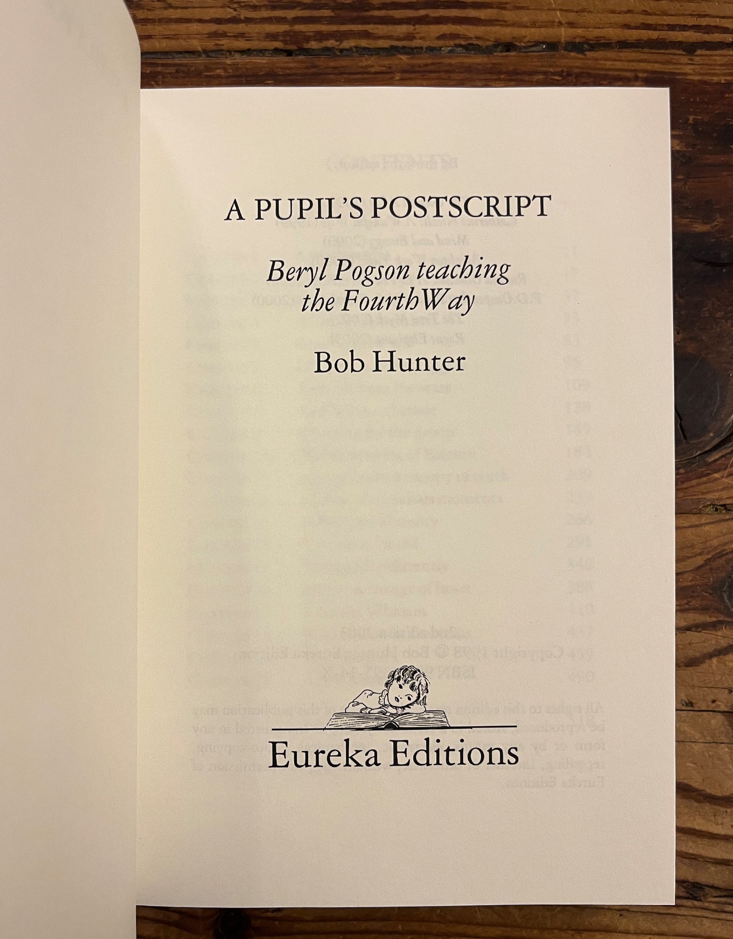 A Pupil's Postscript: Beryl Pogson teaching the Fourth Way by Bob Hunter