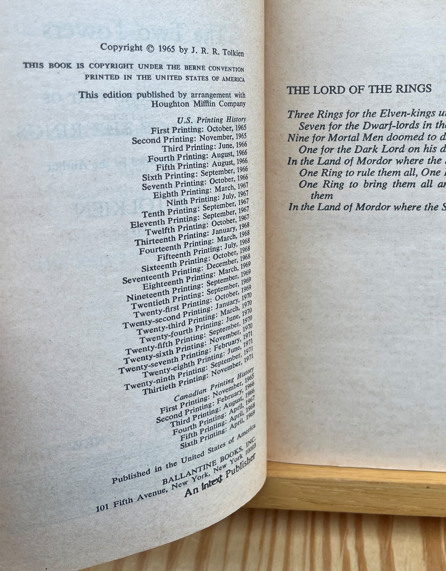 The Lord of the Rings, The Two Towers, J.R.R. Tolkien, Authorized First Paperback Edition