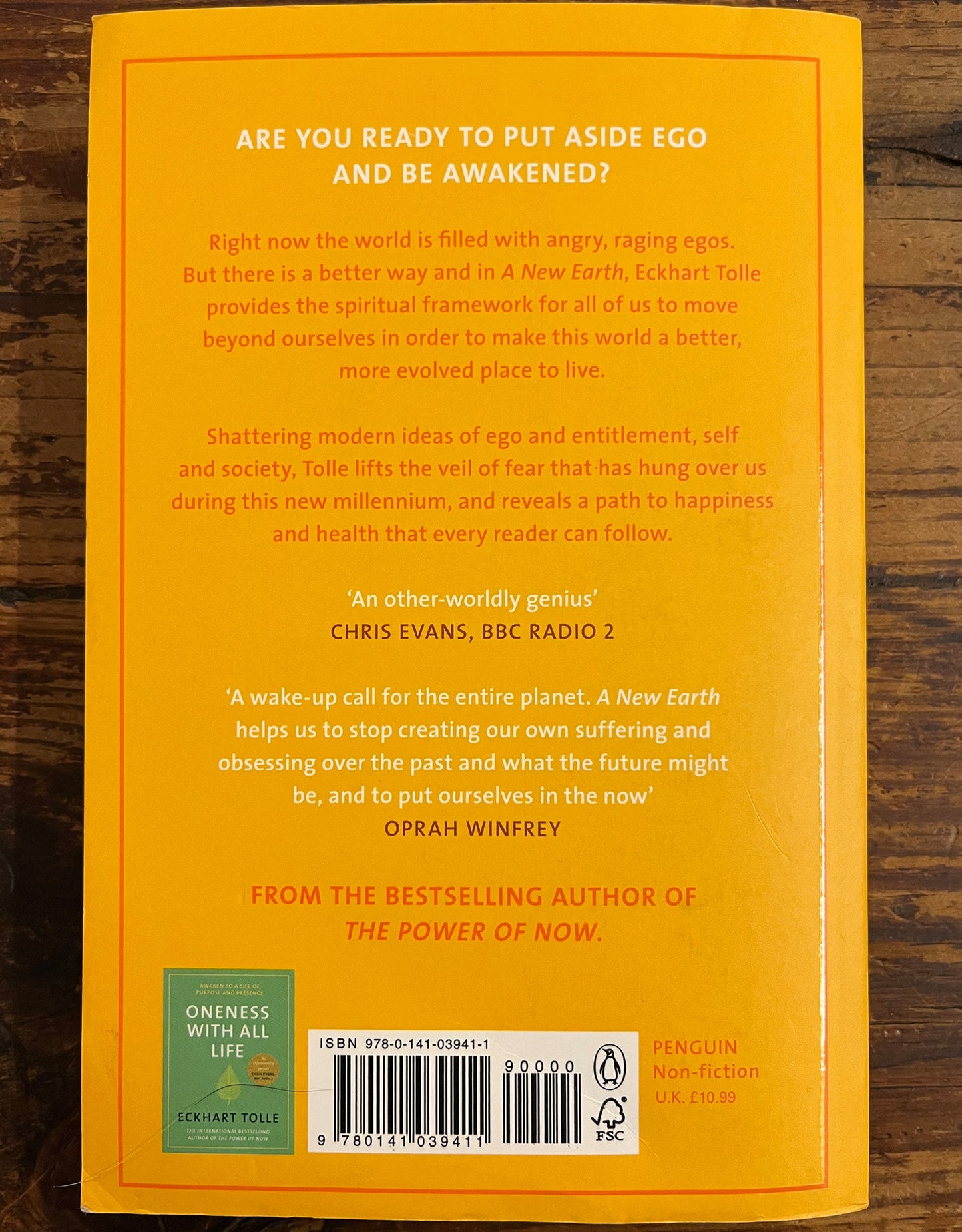 A new earth, Eckhart Tolle