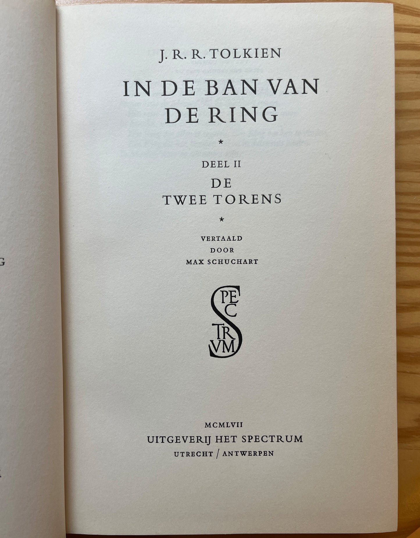 In de ban van de ring, J.R.R. Tolkien, Eerste Nederlandse Druk 1956 - 1957
