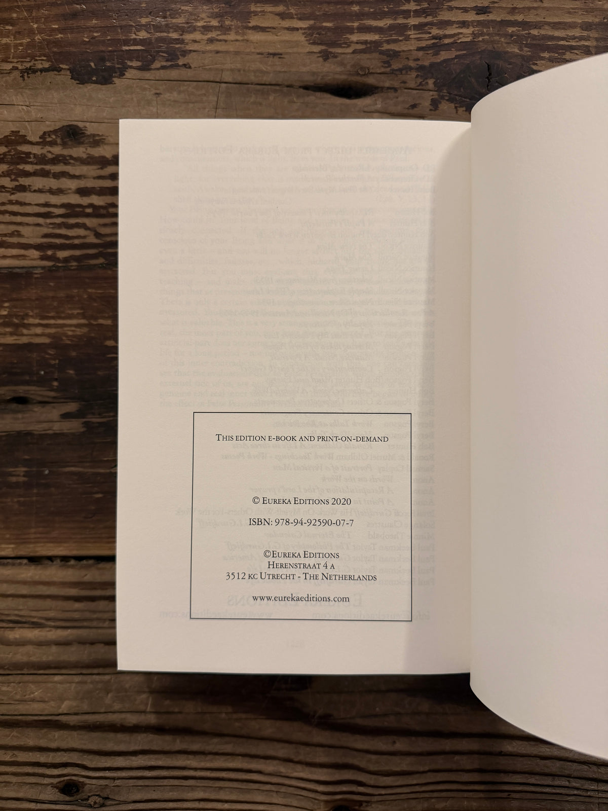 Last page of a book titled 'Psychological commentaries on the teaching of Gurdjieff & Ouspensky, volume III' by Maurice Nicoll lying on a wooden surface